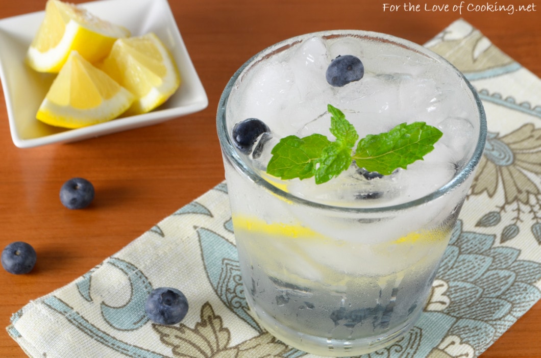 Blueberry Lemon Vodka Fizz