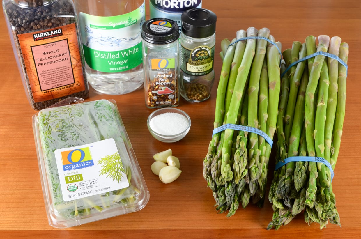 Quick Refrigerator Spicy Asparagus Spears