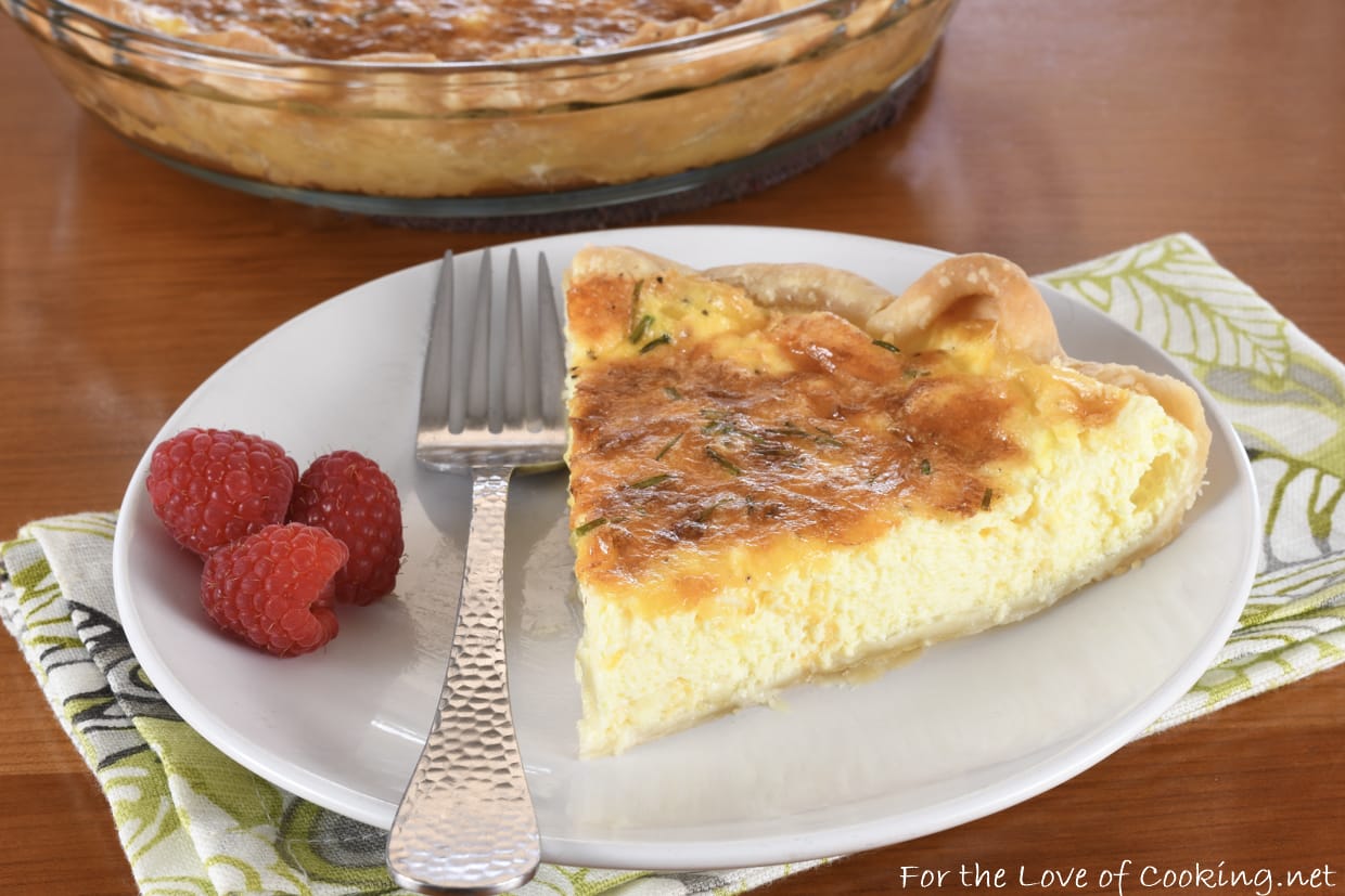 Three Cheese Quiche | For The Love Of Cooking