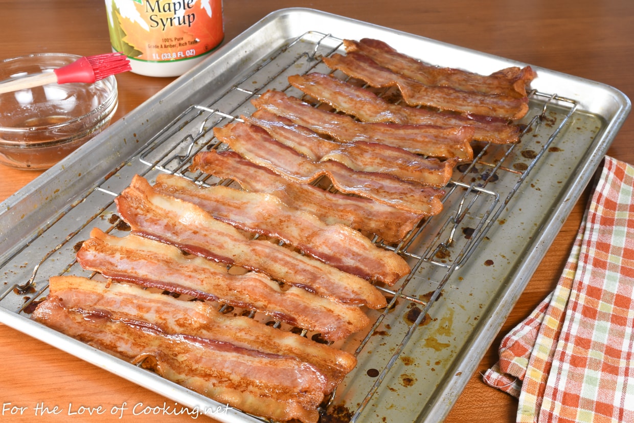 Maple-Roasted Bacon  For the Love of Cooking