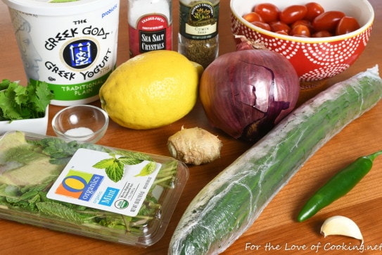 Cucumber Yogurt Raita Salad | For the Love of Cooking