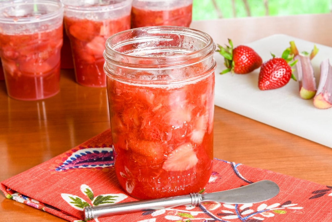 Strawberry Rhubarb Freezer Jam
