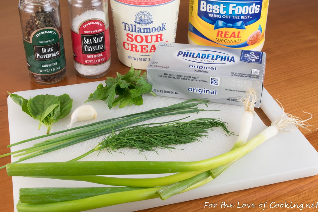 Herb Garlic Dip For the Love of Cooking