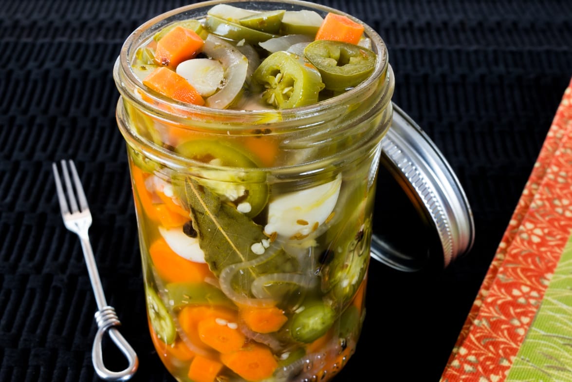 Pickled jalapenos on sale and carrots