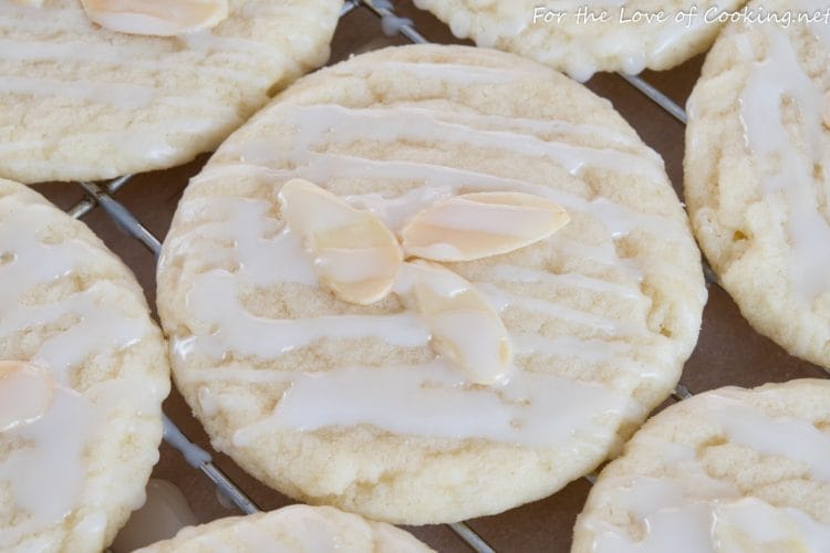 Glazed Almond Cookies | For The Love Of Cooking