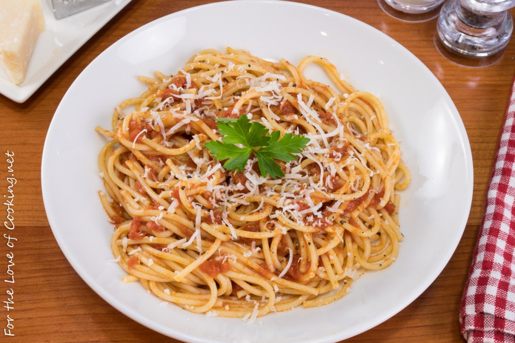 Spaghetti with Butter-Roasted Tomato Sauce