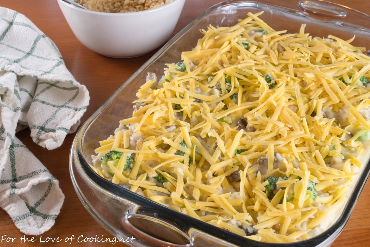 Cheesy Chicken, Broccoli, and Rice Casserole | For the Love of Cooking