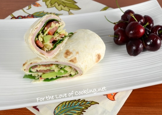 Turkey and Avocado Wrap with Pepper Jack Cheese