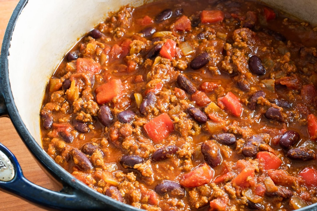 Beef Chili with Kidney Beans