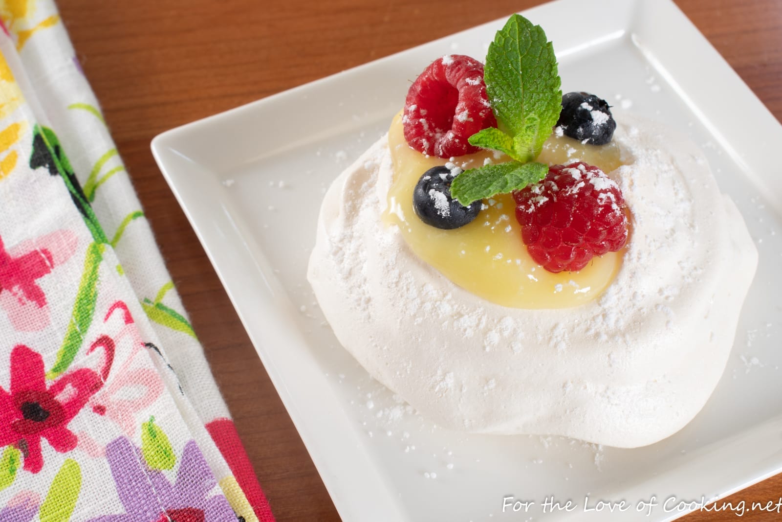 Mini Pavlova With Lemon Curd And Fresh Berries | For The Love Of Cooking