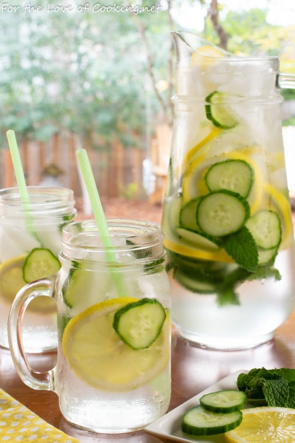 Cucumber, Lemon, and Mint Infused Water
