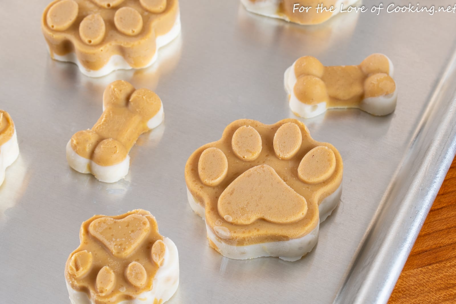 Frozen Peanut Butter Banana Dog Treats