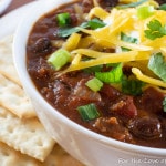Beef Chili with Bacon and Black Beans