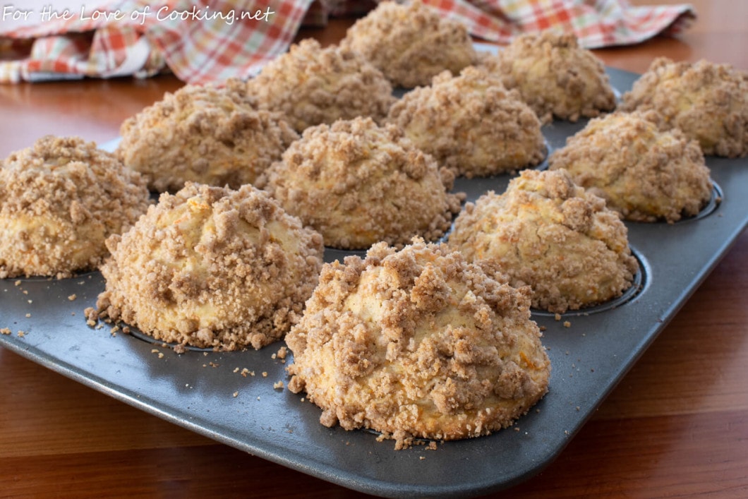 Carrot Cake Muffins with Streusel and Glaze