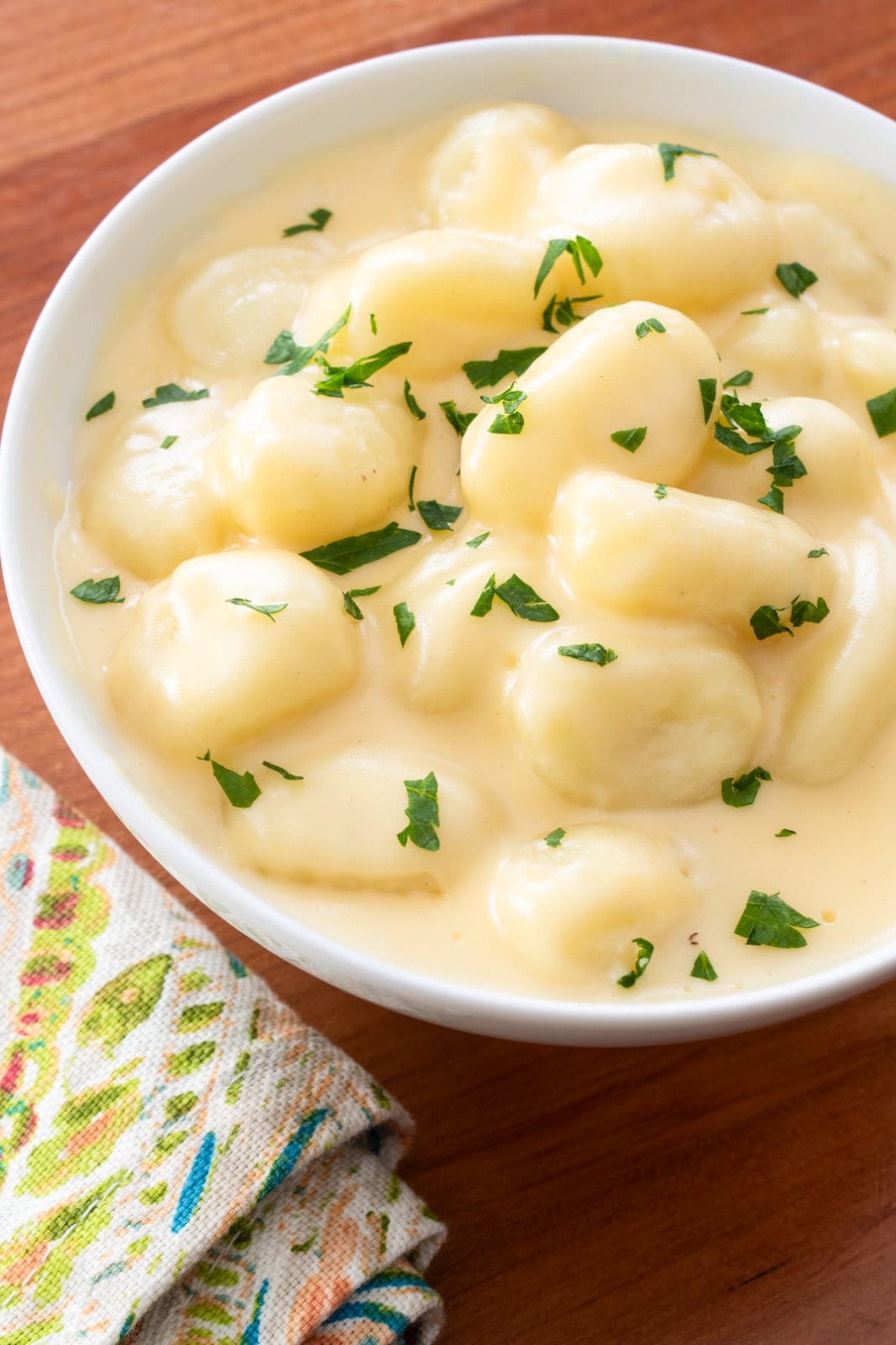 Gnocchi with Triple Cheese Sauce