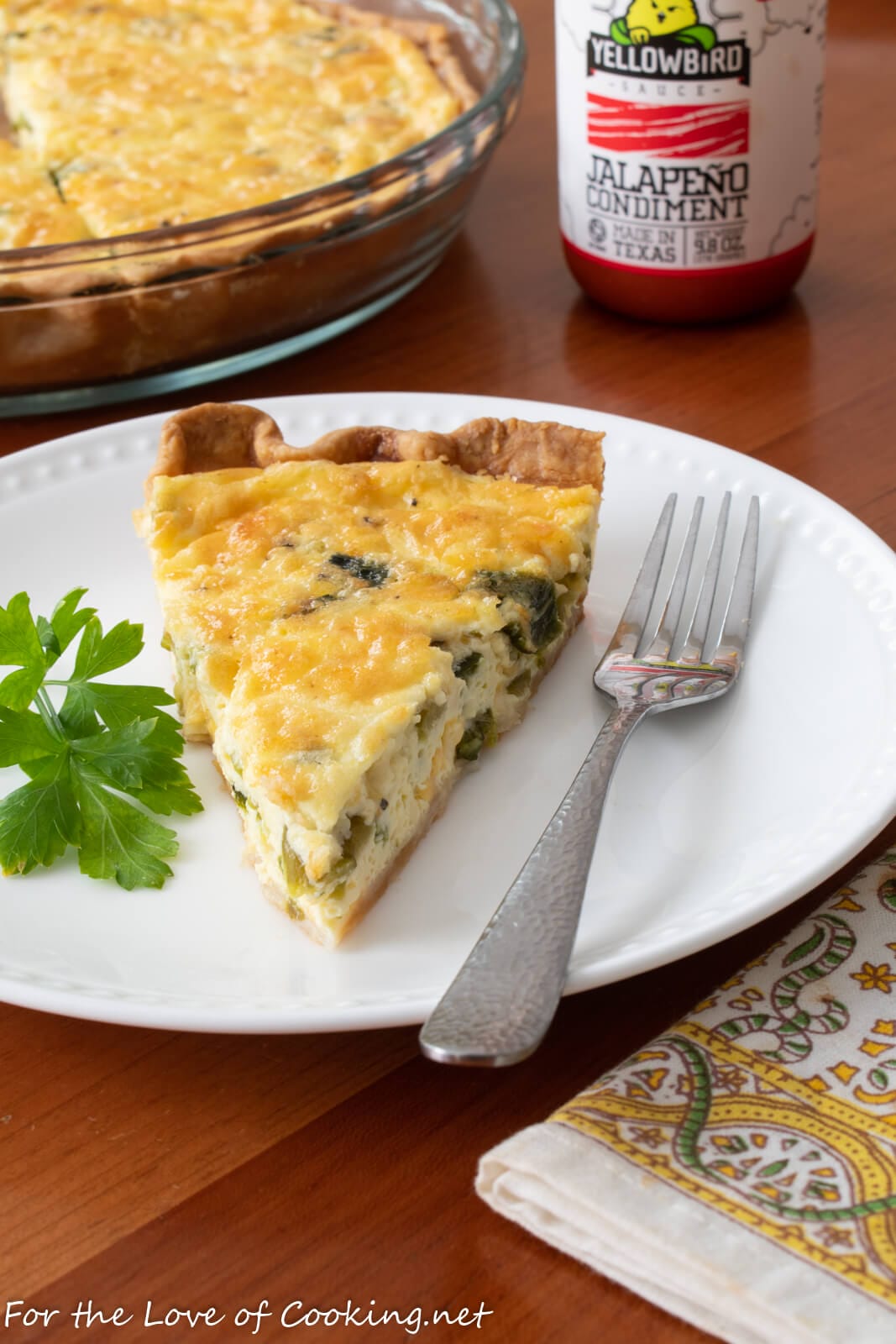 Green Chile Quiche For The Love Of Cooking   Green Chili Quiche 6086 