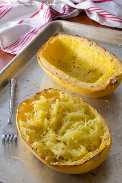 Roasted Spaghetti Squash | For the Love of Cooking