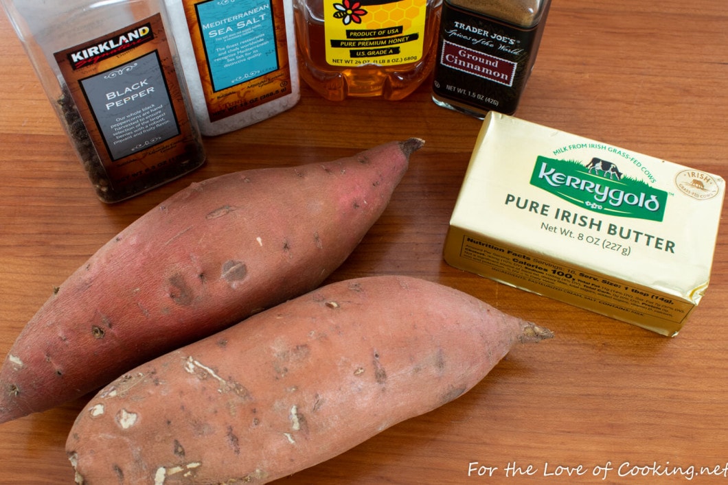Honey Butter Roasted Sweet Potatoes with Cinnamon
