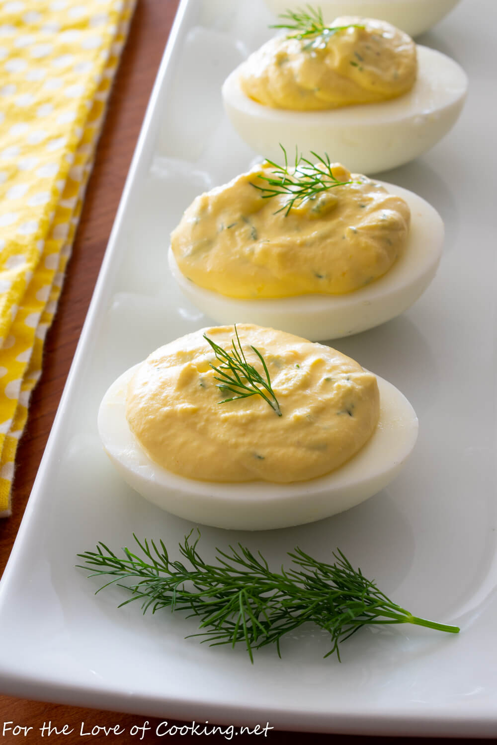 Deviled Eggs with Fresh Dill and Lemon