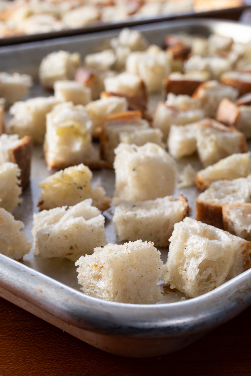 Homemade Bread Cubes for Stuffing