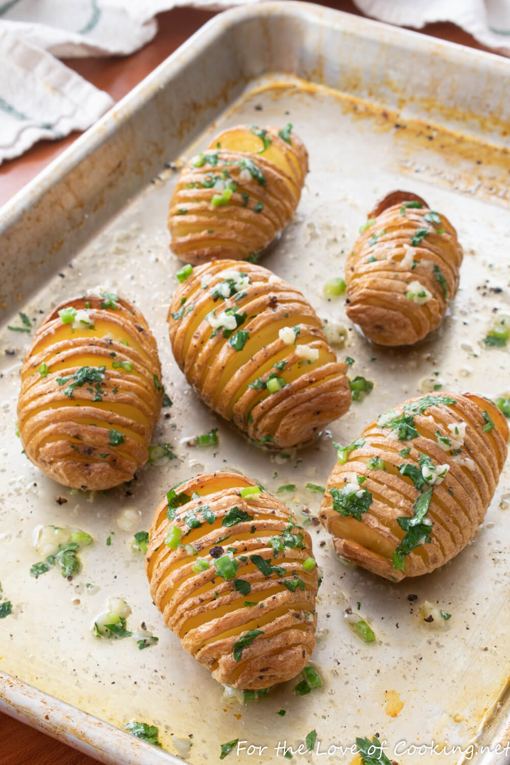 Baby Hasselback Potatoes with Herb Garlic Butter