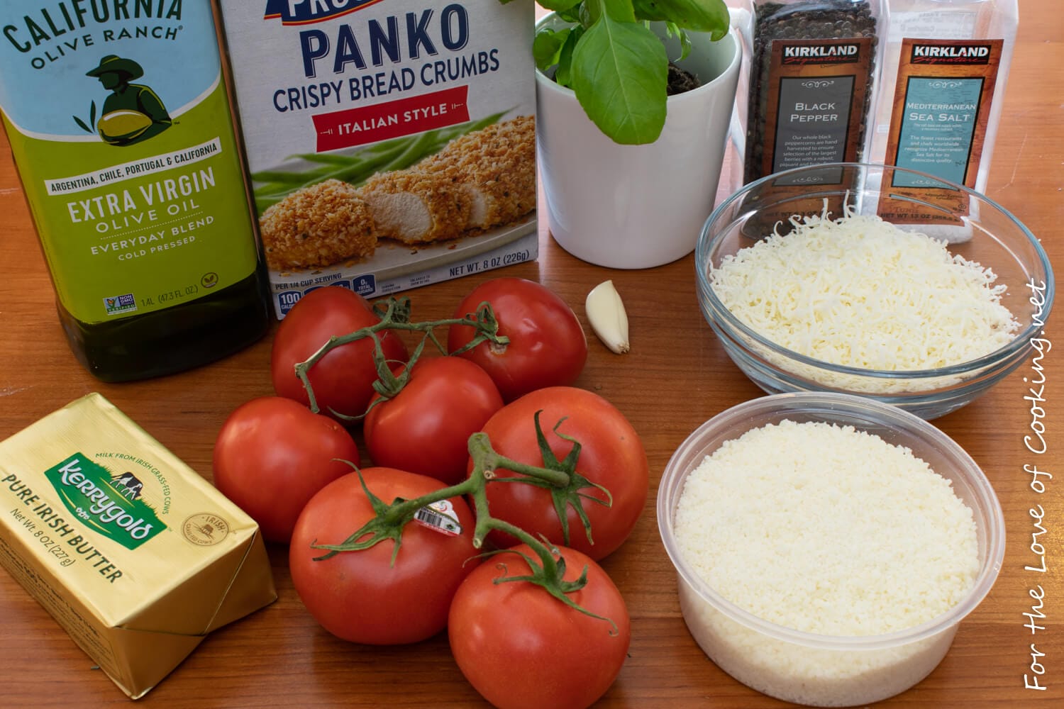 Mozzarella And Basil Stuffed Tomatoes | For The Love Of Cooking