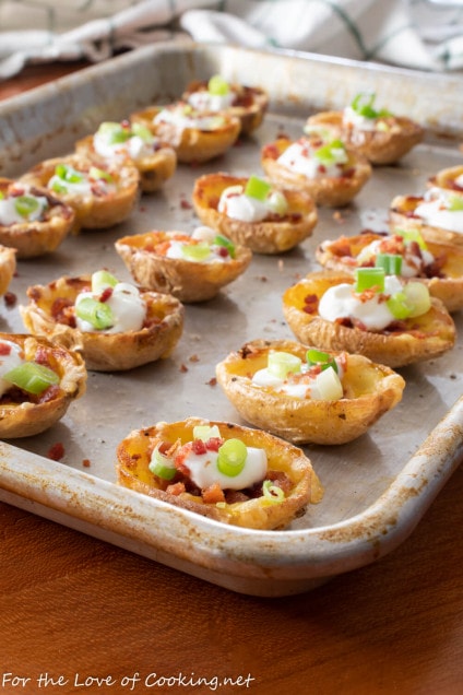 Mini Potato Skins | For the Love of Cooking