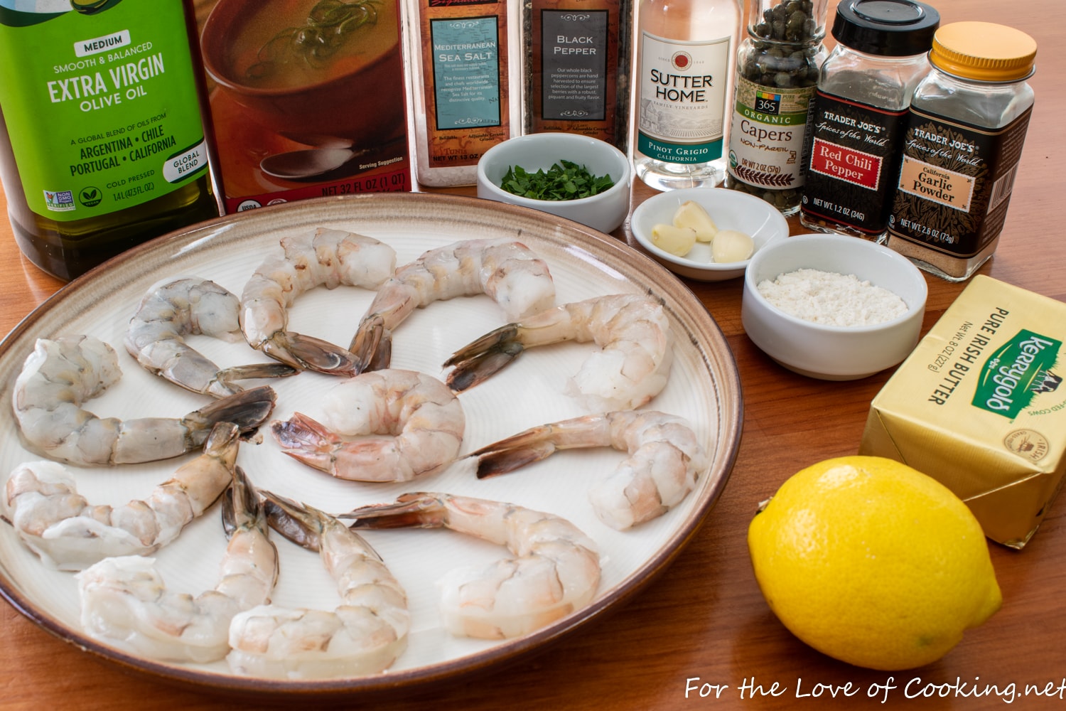 Shrimp with Lemon and Capers - Southern Cast Iron