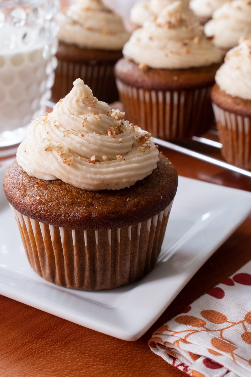 Pumpkin Cupcakes with Brown Butter Frosting