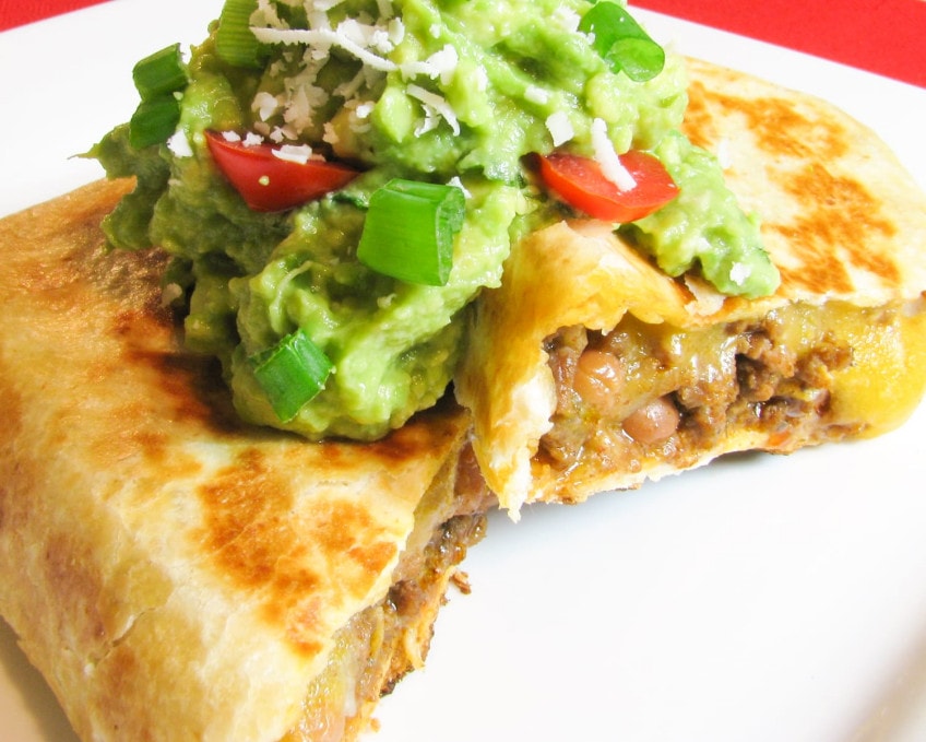 Baked Beef and Bean Chimichangas | For the Love of Cooking
