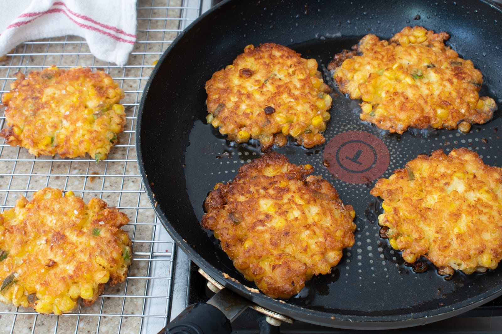 Thai-Style Crispy Corn Fritters by Jill Nammar at Honest Cooking