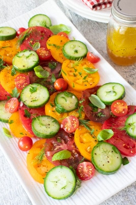Tomato, Cucumber, and Fresh Herb Salad