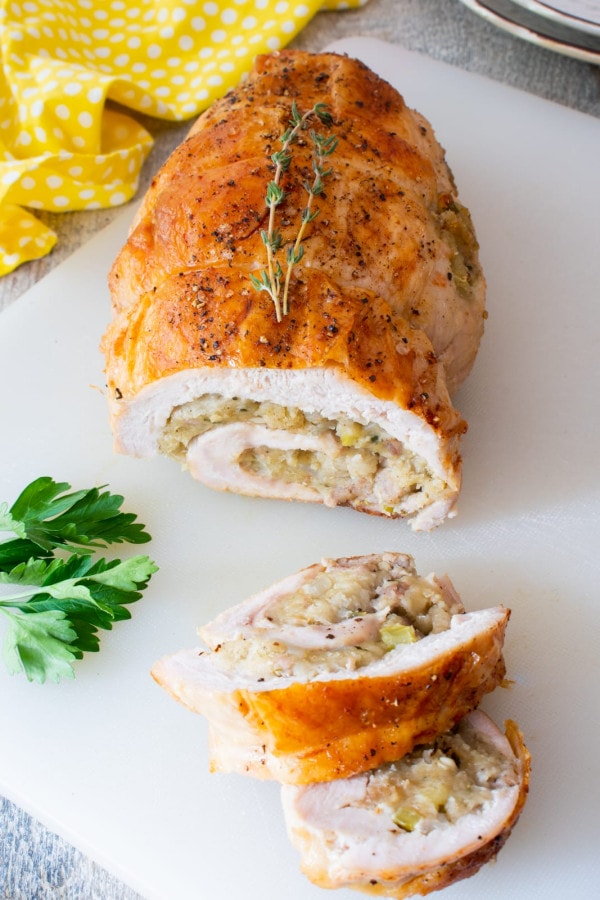 Turkey Roulade with Sausage Stuffing