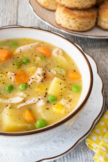 Chicken Pot Pie Soup | For the Love of Cooking