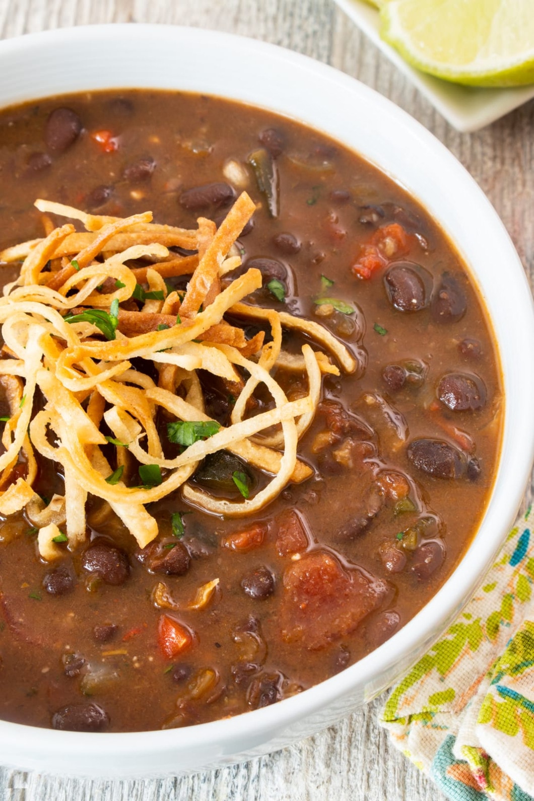 Black Bean and Roasted Poblano Soup