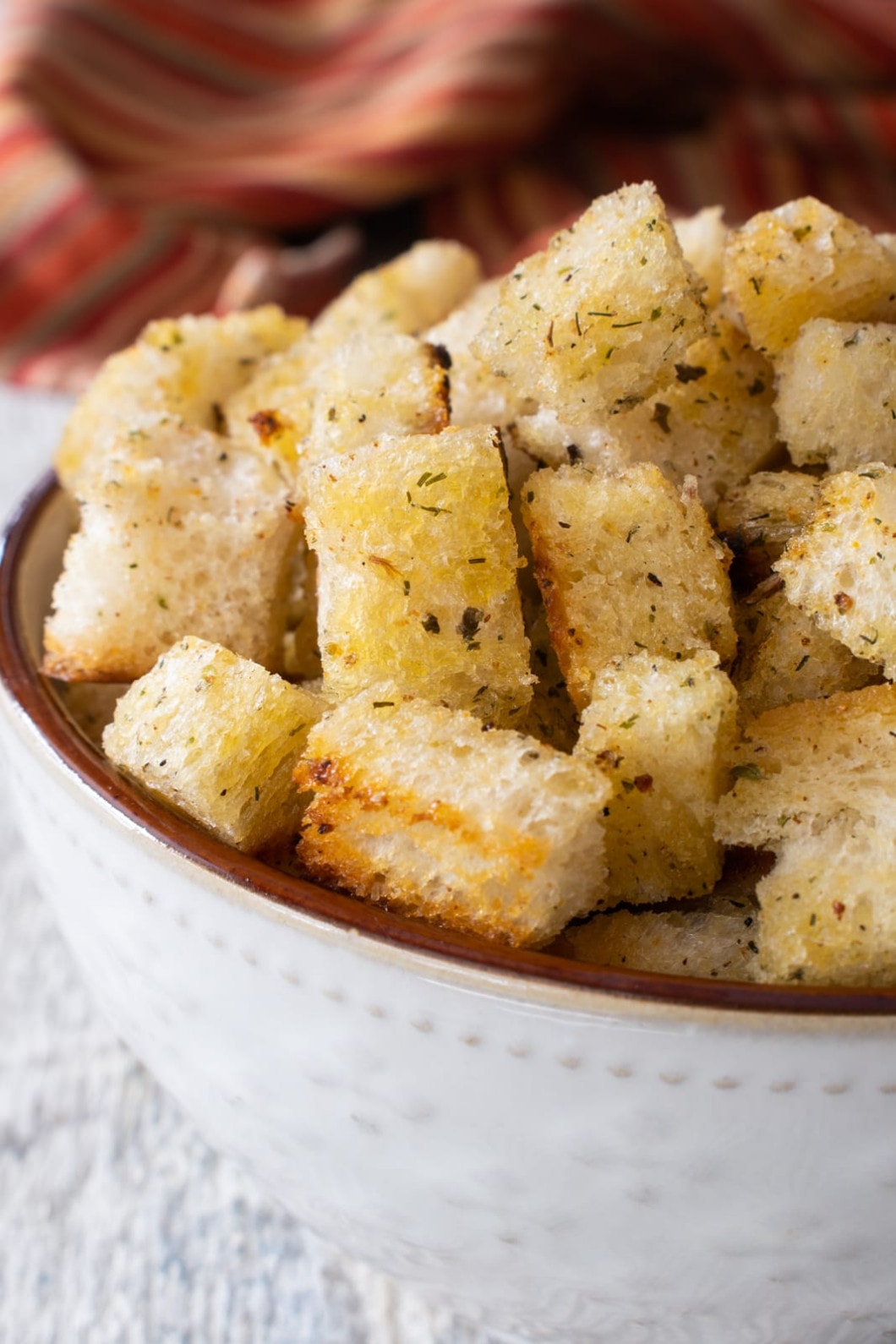 Homemade Herb Croutons  For the Love of Cooking