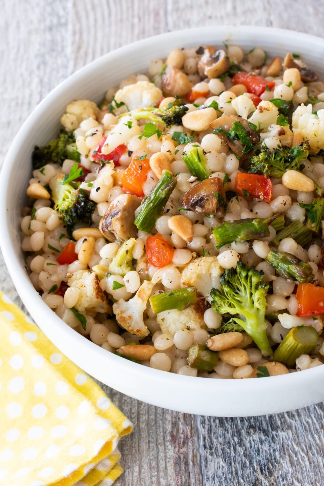 Pearl Couscous with Roasted Vegetables