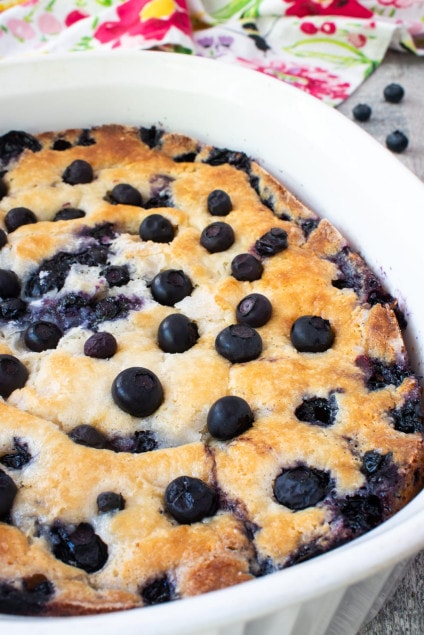 Easy Blueberry Cobbler | For the Love of Cooking