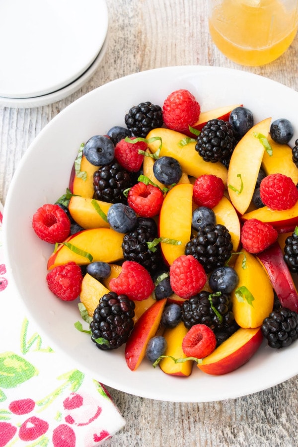 Nectarine Berry Fruit Salad