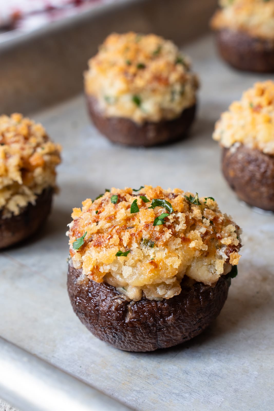 Boursin Stuffed Mushrooms | For the Love of Cooking