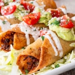 Cheesy Beef Taquitos