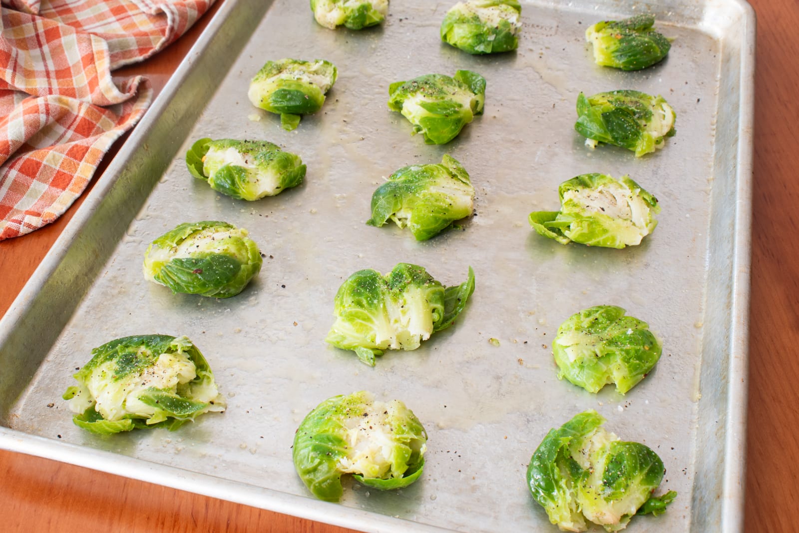 Loaded Smashed Brussels Sprouts