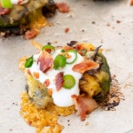 Loaded Smashed Brussels Sprouts