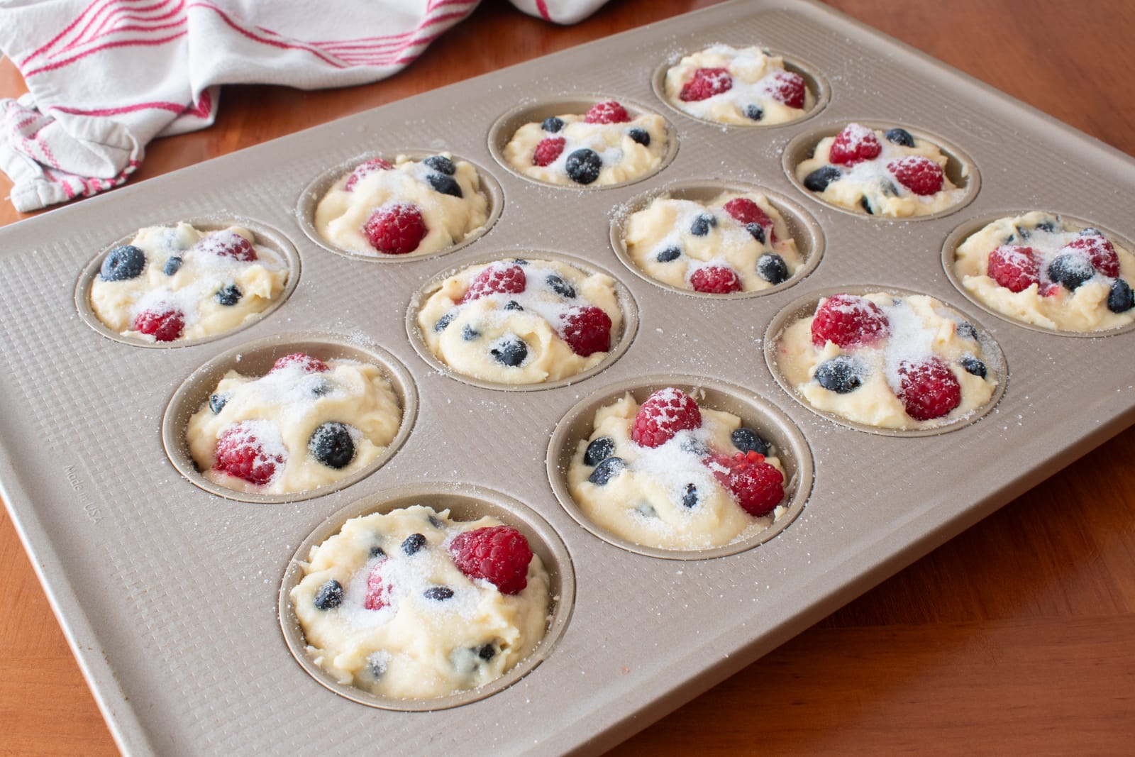 Blueberry-Raspberry Muffins