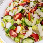 Easy Romaine Salad with Vinaigrette
